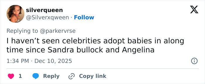 Screenshot of a social media post discussing viral theory about Millie Bobby Brown's newborn daughter after new pictures emerge.