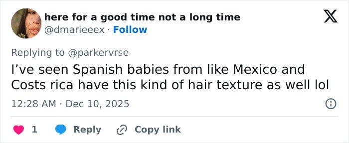 Tweet about hair texture similarities, fueling viral theory about Millie Bobby Brown's newborn daughter after new pics appear.