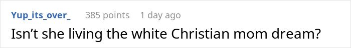 Comment on a screen showing a user discussing a stay-at-home mom at a loss when facing unexpected divorce.