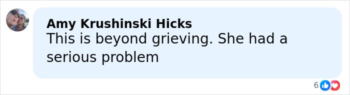 Amy Krushinski Hicks expressing grief and concern in a heartfelt comment about Kelly&rsquo;s heartbreaking weight loss.
