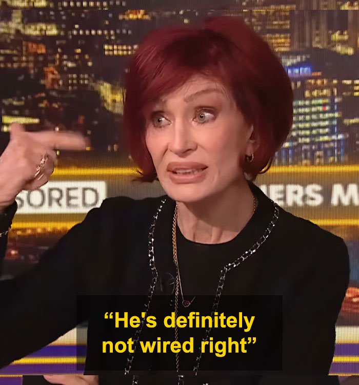 Sharon Osbourne speaking emotionally in a TV interview about Kelly&rsquo;s heartbreaking weight loss and health concerns