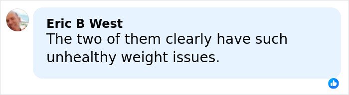 Comment by Eric B West discussing unhealthy weight issues related to Sharon Osbourne and Kelly&rsquo;s heartbreaking weight loss.