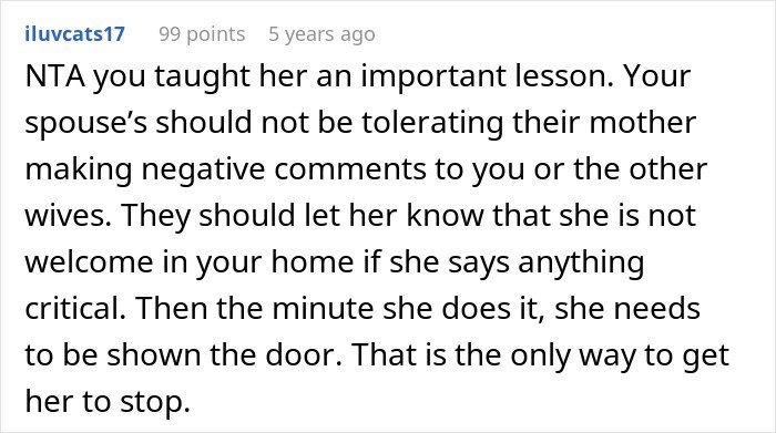 Screenshot of a Reddit comment discussing how women pretended ignorance to ruin MIL&rsquo;s surprise visit.