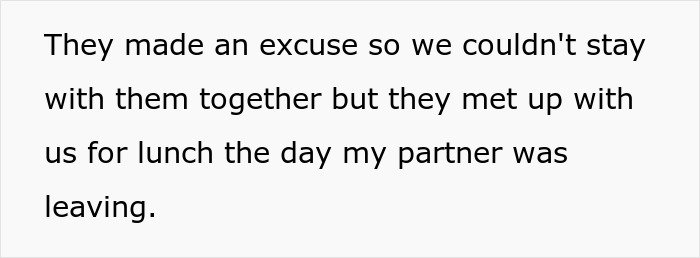 Text excerpt about conflict with parents, relating to being held hostage at parents’ place and seeking advice.