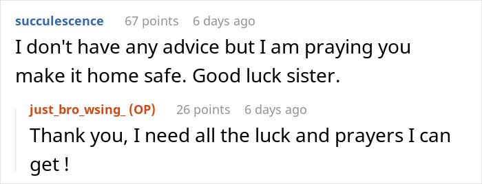 Reddit conversation showing a user seeking advice about being held hostage at their parents’ place.