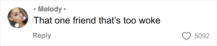 Comment from a woke social media user humorously trolled for her decolonized Christmas, with 5092 likes.