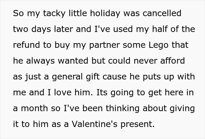 Text excerpt about woman upset son’s partner came without a gift after asking him not to bring tacky little trinkets.