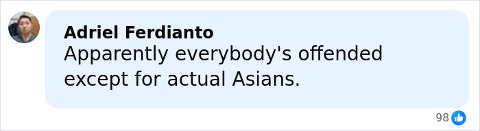 Comment on social media reacting to Miss Finland losing her crown after a racist gesture backlash.