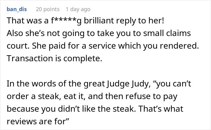 Comment section screenshot discussing a reply to a bride making her look ugly in a wedding illustration.