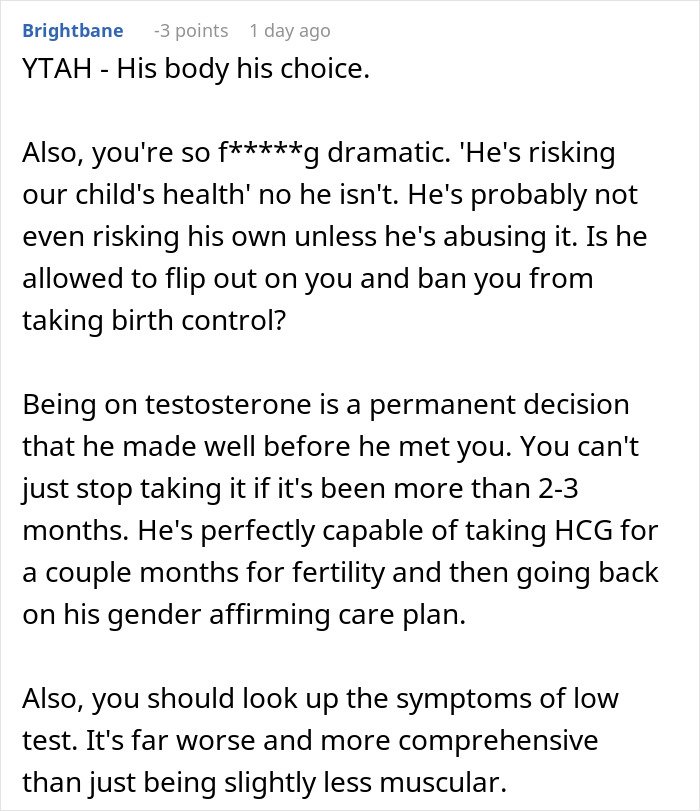Woman confronts husband after exposing his lie about risking future child&rsquo;s health and fertility concerns.