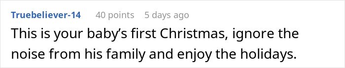 Comment on a forum about a mother-in-law declaring evil has moved into the family after daughter-in-law's premature birth.
