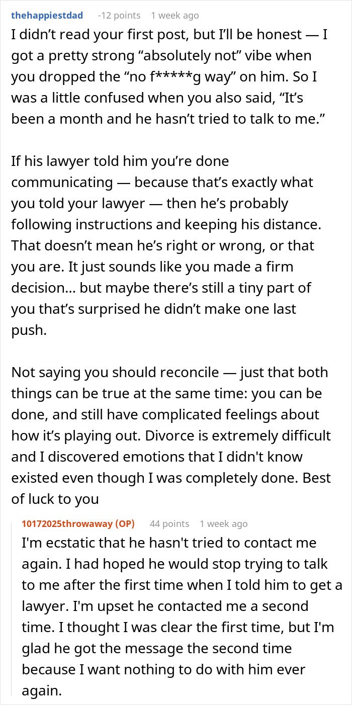 Divorce panic as man leaves wife of 10 years for younger woman, facing unexpected legal and emotional challenges.