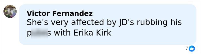 Comment by Victor Fernandez discussing Usha’s feelings amid public speculation on JD Vance’s marriage issues.