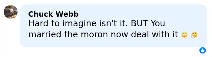 Comment on a social media post reacting to JD Vance’s wife Usha breaking silence amid public speculation about their marriage.