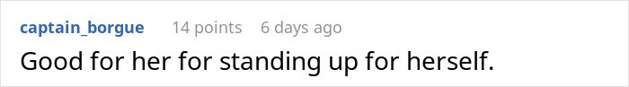 Screenshot of a Reddit comment praising a woman for standing up to a guy mocking her video game hobby as not ladylike.