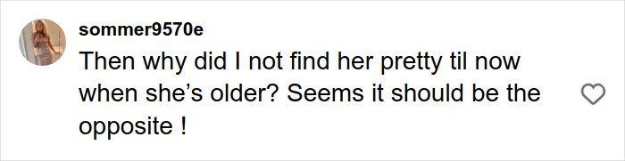 Screenshot of a social media comment questioning Brittany Snow's appearance amid plastic surgery rumors.