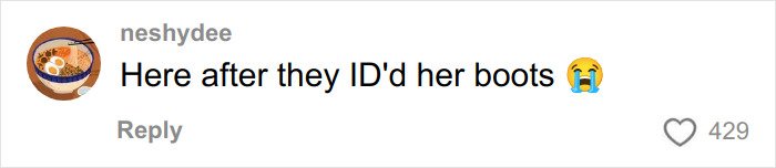 Comment on social media post about identifying a woman involved in a drunken rampage at an upscale restaurant, related to a glamorous tech executive.