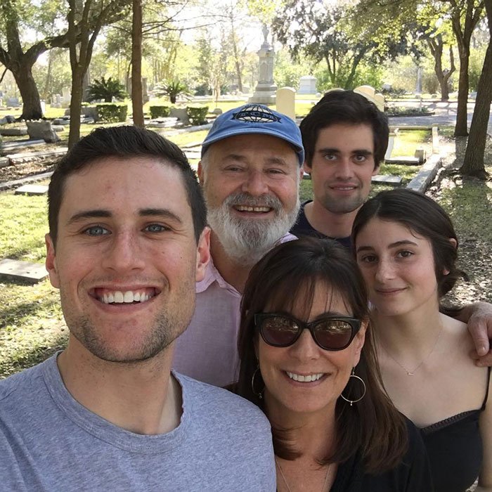 Rob Reiner&rsquo;s children Jake and Romy posing outdoors, breaking silence after brother Nick gets charged.