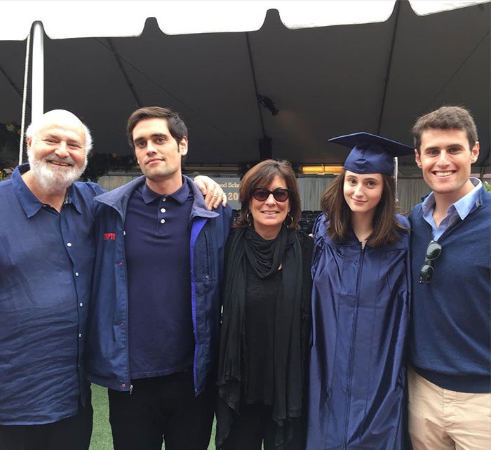 Rob Reiner&rsquo;s children Jake and Romy pose together at a family event following brother Nick&rsquo;s recent legal charges.