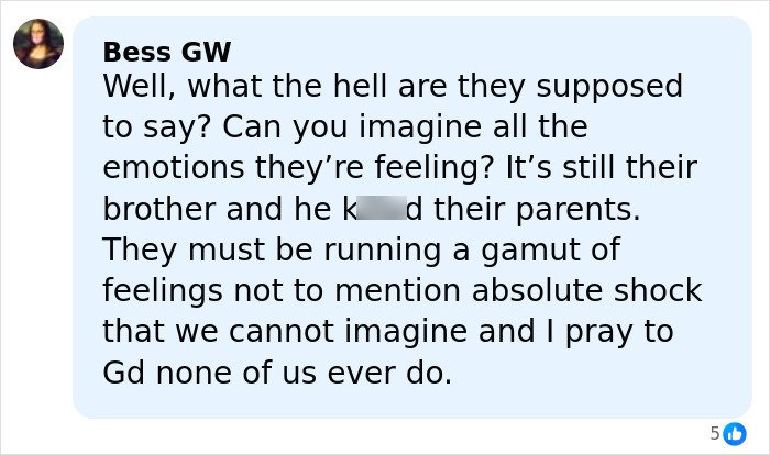 Comment on social media about Rob Reiner&rsquo;s children Jake and Romy breaking silence after brother Nick&rsquo;s charges.