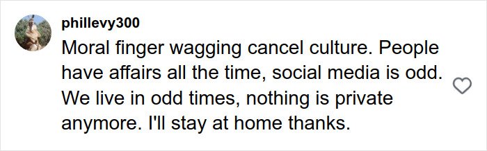 Comment by user phillevy300 discussing cancel culture, social media, and privacy in response to HR exec Kristin Cabot Coldplay kiss cam incident.