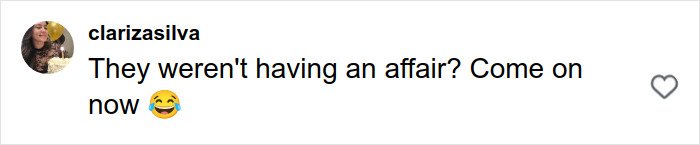 Comment by clarizasilva reacting with a laughing emoji, questioning if there was an affair involving HR Exec Kristin Cabot and CEO.