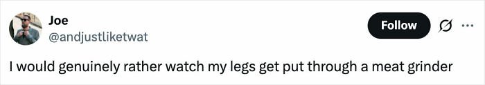 Screenshot of a tweet expressing strong negative reaction to Melania Trump’s new documentary from a social media user.