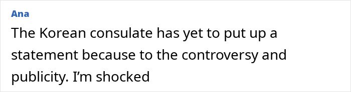 Screenshot of a comment discussing controversy surrounding a website offering intimate encounters and K-Drama-style dates with Koreans.