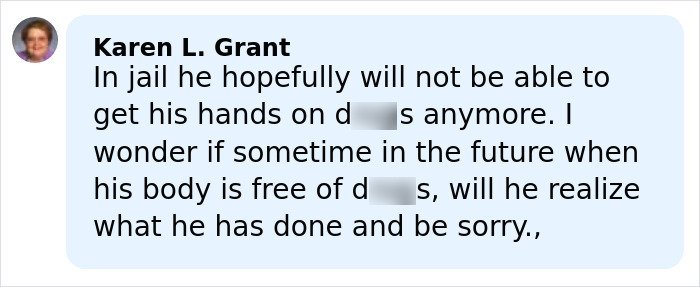 Karen L. Grant commenting about a disturbing confession related to Rob Reiner's son at a party discussion.