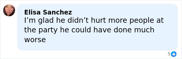 Comment from Elisa Sanchez about concerns over harm at a party related to Rob Reiner's disturbing last words.