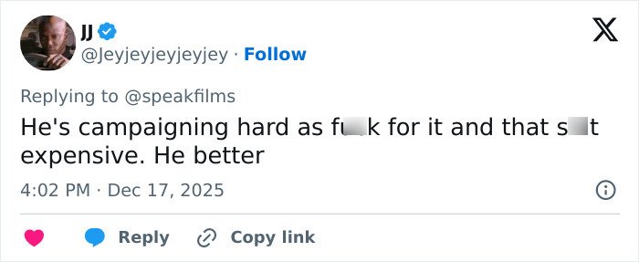 Screenshot of a Twitter reply criticizing Timothée Chalamet’s arrogance following an embarrassing interview backlash.