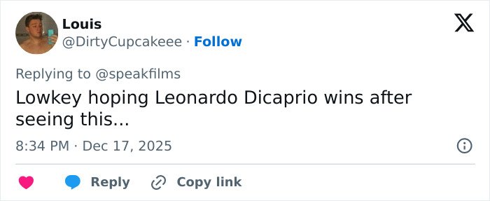 Tweet by user Louis reacting to Timothée Chalamet, criticizing his arrogance after an embarrassing interview.