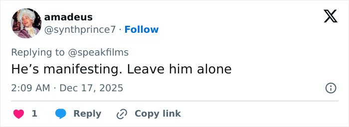 Screenshot of a Twitter user replying to a tweet about Timothée Chalamet, discussing his arrogance after an interview.