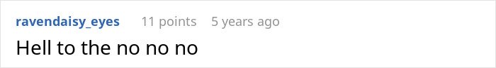 Screenshot of a social media comment expressing strong refusal, relating to a man left without closure after fianc&eacute; disappears.