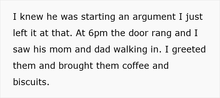 Text excerpt describing a woman serving reheated pizza leftovers to her mother-in-law who arrived unannounced for Christmas.