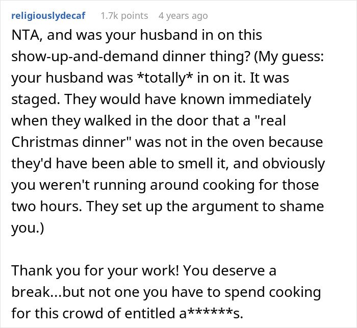 Alt text: Woman reheats pizza leftovers for MIL who shows up unannounced at Christmas and faces backlash from family.