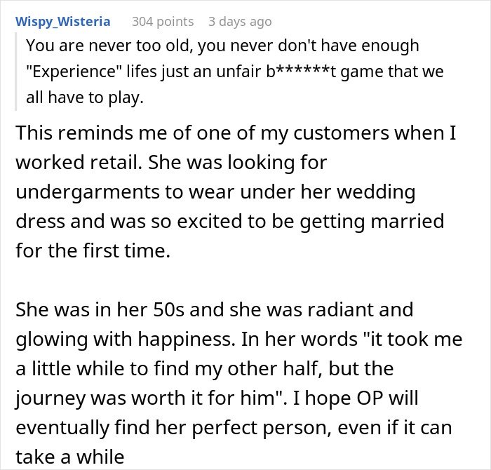 Text excerpt about a woman excited for her wedding, highlighting concerns over secret texts about appearance and wedding photos.