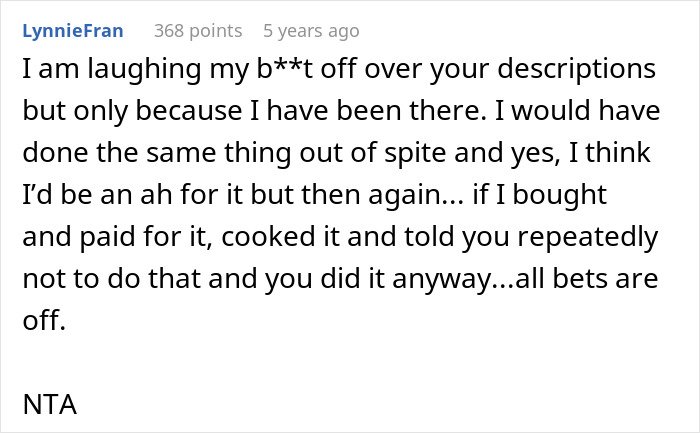 Commenter reacts to boyfriend salting entire pot of chili, prompting woman to rethink their relationship out of spite and frustration.