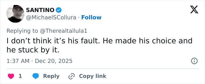 Santino replying to a tweet about Nick Reiner’s explosive fight with dad and Conan O’Brien stopping 911 call.