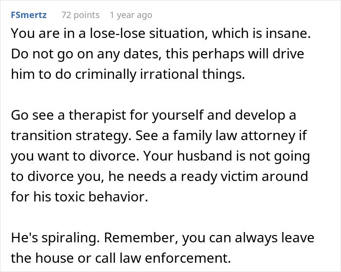 Commenter warns about toxic behavior as man pushes for open marriage, struggles with insecurity and instability in relationship.