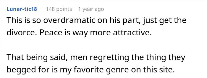 Reddit user comments discussing a man pushing for open marriage and struggling with insecurity and drama.