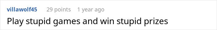 Screenshot of a Reddit comment saying Play stupid games and win stupid prizes, reflecting insecurity in open marriage discussions.