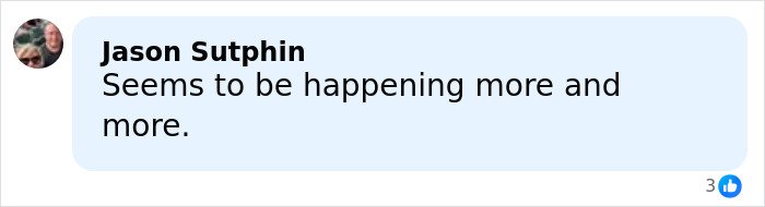 Comment on social media by Jason Sutphin expressing concern about increasing frequency of events related to trans Muslim woman’s fate.