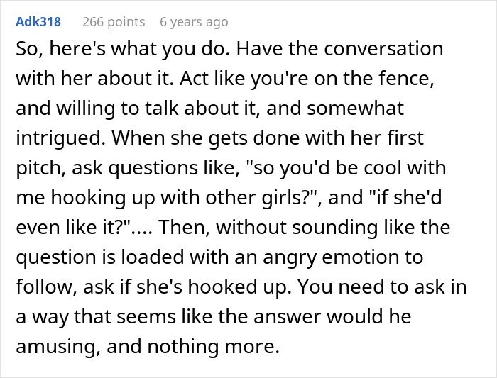 Screenshot of a Reddit comment with advice on handling a fianc&eacute;e&rsquo;s unexpected request before the wedding.