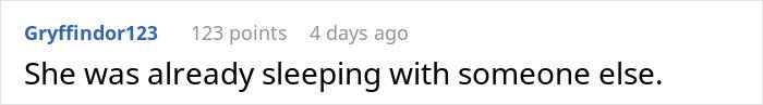 Screenshot of an online comment discussing a fianc&eacute;e&rsquo;s unexpected request months before wedding causing a man to rethink it all.