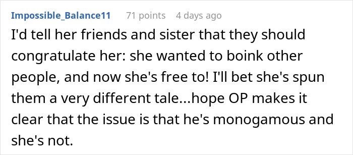 Screenshot of an online comment discussing a fianc&eacute;e&rsquo;s unexpected request causing the man to rethink their wedding plans.