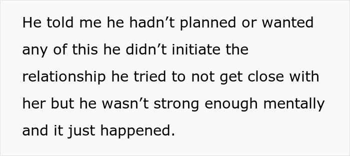 Text excerpt from a story about a man unsure if his affair partner&rsquo;s baby is his child or grandchild due to family complications.