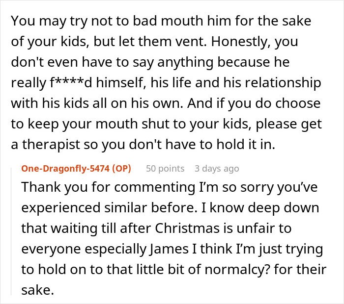 Text conversation about strained family relationships and seeking therapy after affair raises doubts over baby&rsquo;s paternity.