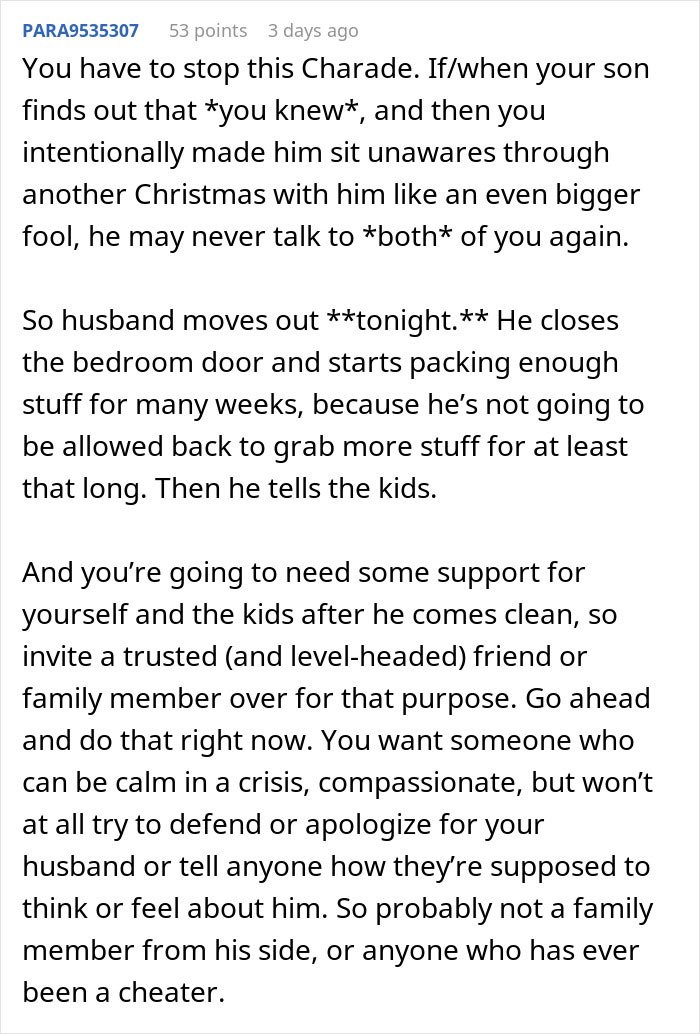 Man conflicted about affair partner&rsquo;s baby being his child or grandchild, as she dated his son recently.
