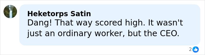 Comment highlighting a worker running away after a tragic forklift accident that claimed the CEO’s life.